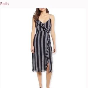 Rails Ariel Thompson Striped Linen Midi Dress